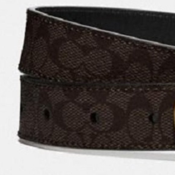 $79 NWT *FINAL PRICE* (Large) COACH CLASSIC BELT IN SIGNATURE CANVAS - Picture 3 of 8